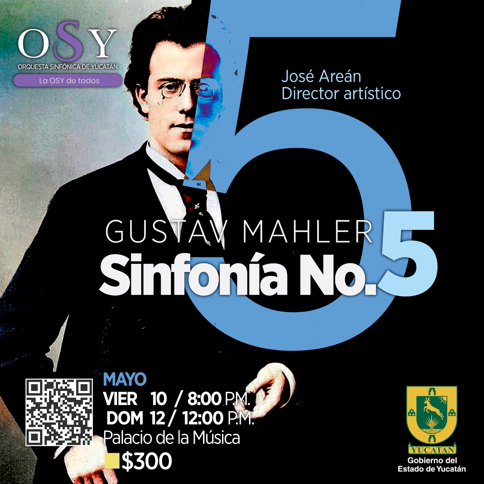 La OSY presentará colosal obra: la Sinfonía No. 5 de Gustav Mahler.