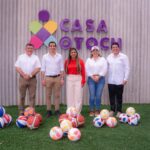 Niñas, niños y adolescentes de Casa Otoch reciben visita y charla motivacional de Rommel Pacheco.